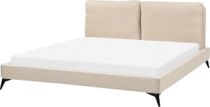 Beliani Łóżko boucle 180 x 200 cm beżowe MELLE 3