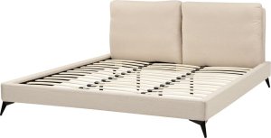 Beliani Łóżko boucle 180 x 200 cm beżowe MELLE 5