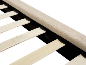 Beliani Łóżko boucle 180 x 200 cm beżowe MELLE 7