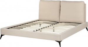 Beliani Łóżko boucle 160 x 200 cm beżowe MELLE 3