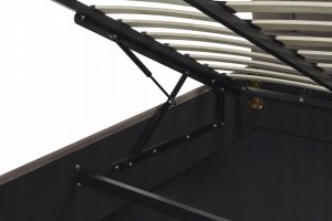 Beliani Łóżko z pojemnikiem welurowe 140 x 200 cm beżowoszare VINCENNES 9