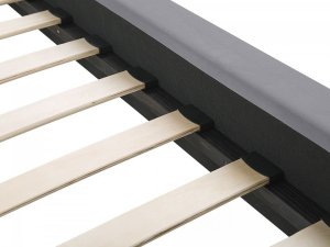 Beliani Łóżko welurowe 140 x 200 cm szare MARVILLE 5