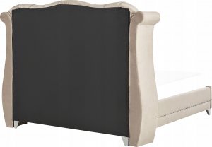 Beliani Łóżko welurowe 180 x 200 cm beżowe AYETTE 6