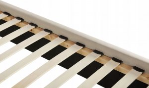 Beliani Łóżko welurowe 180 x 200 cm beżowe AYETTE 7