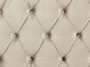 Beliani Łóżko welurowe 180 x 200 cm beżowe AYETTE 9