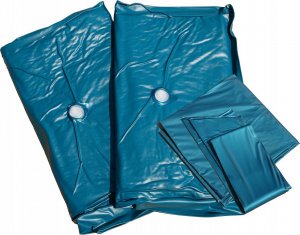 Beliani Łóżko wodne welurowe 180 x 200 cm różowe AVALLON 13