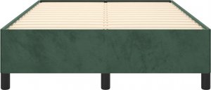 vidaXL vidaXL Rama łóżka, ciemnozielona, 120x190 cm, aksamitna 5