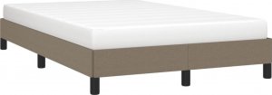 vidaXL vidaXL Rama łóżka, kolor taupe, 120x190 cm, obita tkaniną 4