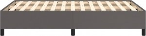 vidaXL vidaXL Rama łóżka, szara, 120x190 cm, sztuczna skóra 6