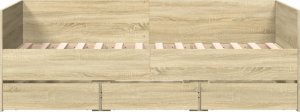 vidaXL vidaXL Łóżko dzienne z szufladami, dąb sonoma, 90x190 cm 4