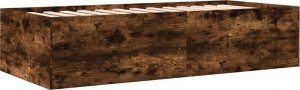 vidaXL vidaXL Łóżko dzienne z szufladami, przydymiony dąb, 100x200 cm 6