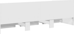 vidaXL vidaXL Rama łóżka dziennego z szufladami, biała, 75x190 cm 4