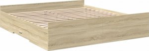 vidaXL vidaXL Rama łóżka z szufladami, kolor dąb sonoma, 200x200 cm 2