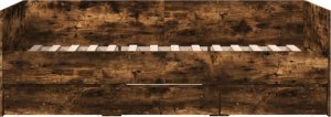 vidaXL vidaXL Łóżko dzienne z szufladami, przydymiony dąb, 100x200 cm 4