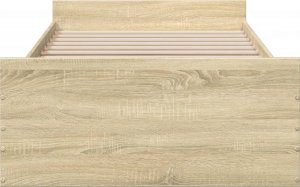 vidaXL vidaXL Rama łóżka z szufladami, dąb sonoma, 75x190 cm 4