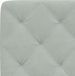 vidaXL vidaXL Rama łóżka z LED, jasnoszara, 140x190 cm, aksamitna 10