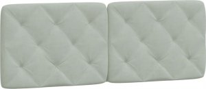 vidaXL vidaXL Łóżko z materacem, jasnoszare, 140x200 cm, aksamit 5