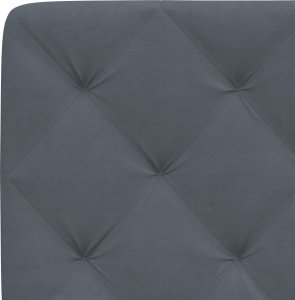 vidaXL vidaXL Rama łóżka z LED, ciemnoszara, 120x200 cm, aksamitna 9