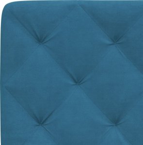 vidaXL vidaXL Rama łóżka z LED, niebieska, 140x200 cm, aksamit 10