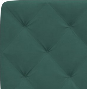 vidaXL vidaXL Rama łóżka z LED, ciemnozielona, 120x200 cm, aksamitna 9