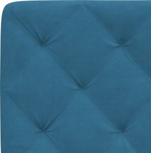 vidaXL vidaXL Łóżko z materacem, niebieskie, 140x200 cm, aksamit 6