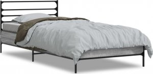 vidaXL vidaXL Rama łóżka, szary dąb sonoma, 90x190 cm 3