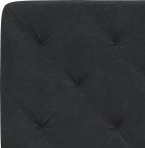 vidaXL vidaXL Rama łóżka z LED, czarna, 140x200 cm, aksamitna 10