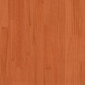 vidaXL vidaXL Rama łóżka, woskowy brąz, 140x190 cm, lite drewno sosnowe 8