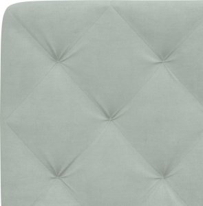 vidaXL vidaXL Łóżko z materacem, jasnoszare, 140x190 cm, aksamit 6