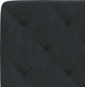 vidaXL vidaXL Rama łóżka z LED, czarna, 120x200 cm, aksamitna 10