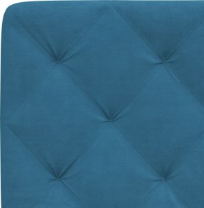 vidaXL vidaXL Rama łóżka z oświetleniem LED, niebieska, 140x190 cm, aksamitna 8