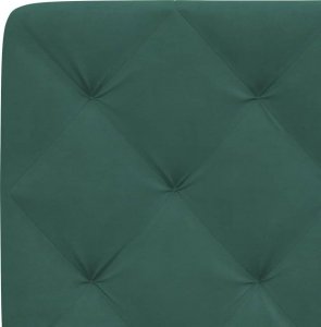 vidaXL vidaXL Rama łóżka z LED, ciemnozielona, 140x200 cm, aksamitna 6