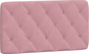 vidaXL vidaXL Rama łóżka z LED, różowa, 100x200 cm, aksamitna 9