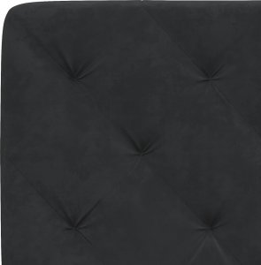 vidaXL vidaXL Rama łóżka z oświetleniem LED, czarna, 80x200 cm, aksamitna 10