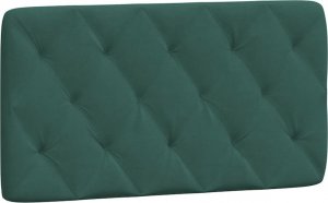 vidaXL vidaXL Rama łóżka z LED, ciemnozielona, 100x200 cm, aksamitna 9