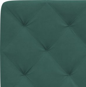 vidaXL vidaXL Rama łóżka z LED, ciemnozielona, 100x200 cm, aksamitna 10