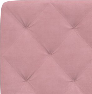 vidaXL vidaXL Rama łóżka z LED, różowa, 140x190 cm, aksamitna 9