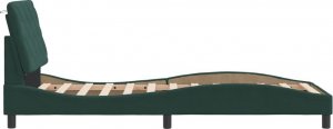 vidaXL vidaXL Rama łóżka z LED, ciemnozielona, 90x200 cm, aksamit 7