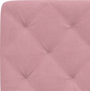 vidaXL vidaXL Rama łóżka z LED, różowa, 140x200 cm, aksamitna 10