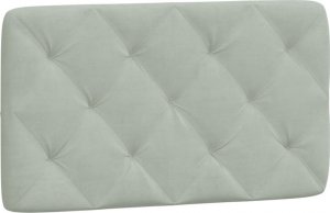 vidaXL vidaXL Rama łóżka z oświetleniem LED, jasnoszara, 80x200 cm, aksamit 9