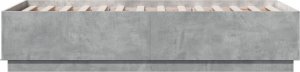 vidaXL vidaXL Rama łóżka z LED, szarość betonu, 75x190 cm 7
