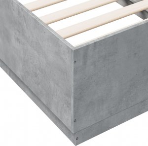 vidaXL vidaXL Rama łóżka z LED, szarość betonu, 75x190 cm 9