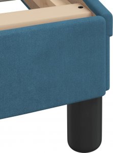 vidaXL Rama łóżka z LED, niebieska, 160x200 cm, aksamitna 11