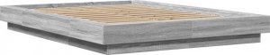 vidaXL vidaXL Rama łóżka z LED, szary dąb sonoma, 140x200 cm 2