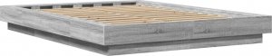 vidaXL vidaXL Rama łóżka z LED, szary dąb sonoma, 140x200 cm 7