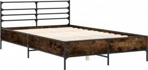 vidaXL vidaXL Rama łóżka, przydymiony dąb, 120x200 cm 2