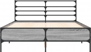 vidaXL vidaXL Rama łóżka, szary dąb sonoma, 140x200 cm 4