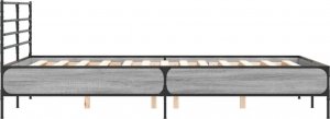 vidaXL vidaXL Rama łóżka, szary dąb sonoma, 140x200 cm 5