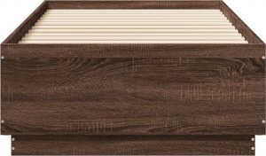 vidaXL vidaXL Rama łóżka z LED, brązowy dąb, 90x190 cm 6