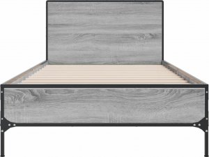 vidaXL vidaXL Rama łóżka, szary dąb sonoma, 75x190 cm 4